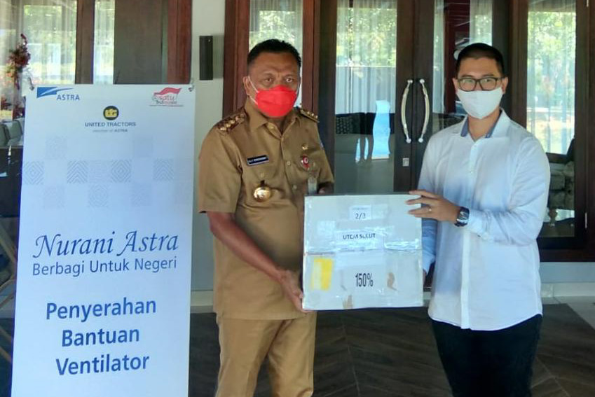 United Tractors Serahkan Bantuan Ventilator Untuk Penanganan Pandemi COVID-19 Kepada Pemerintah Provinsi Sulawesi Utara