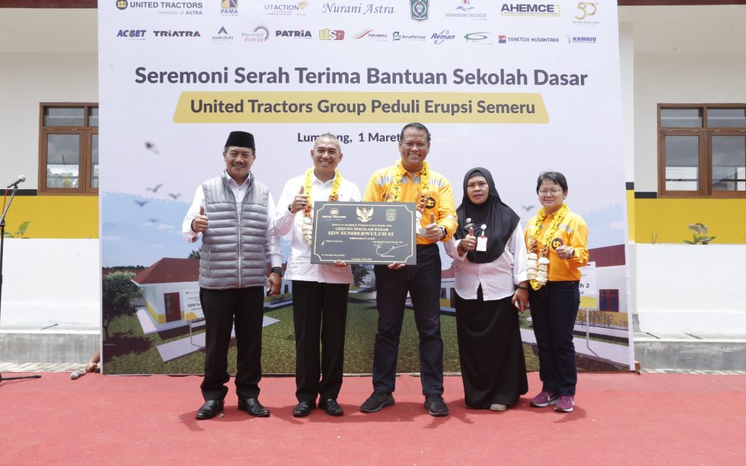 Tingkatkan Kualitas Pendidikan bagi Penyintas Erupsi Semeru, United Tractors Bangun Sekolah Dasar di Kabupaten Lumajang