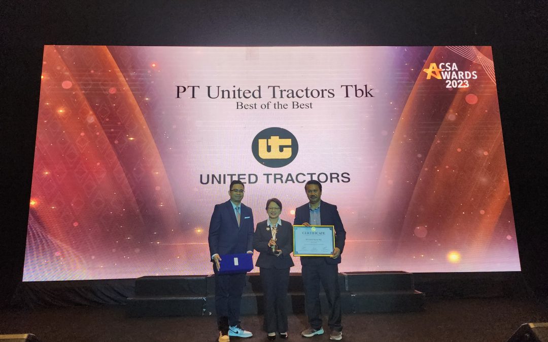 Berkat Kinerja Positif, United Tractors Raih Penghargaan CSA Award 2023