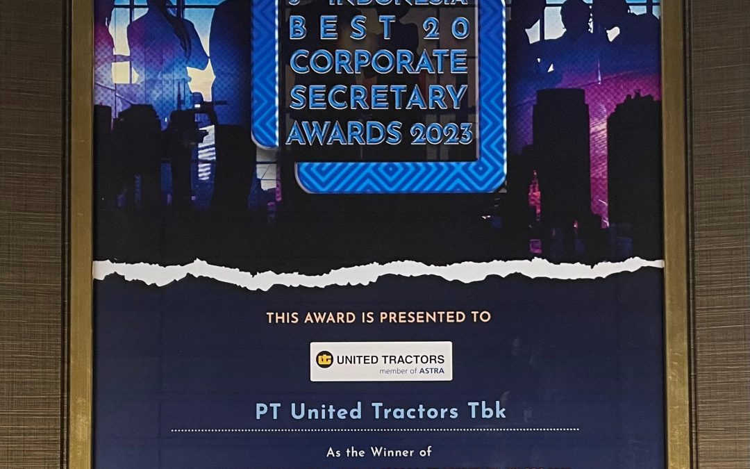 United Tractors Raih Penghargaan Indonesia Best Corporate Secretary Award 2023