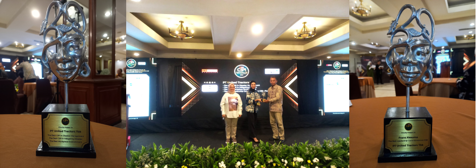Penyerahan penghargaan oleh oleh First Indonesia Magazine kepada UT berlokasi di Hotel Salak The Heritage, Bogor.