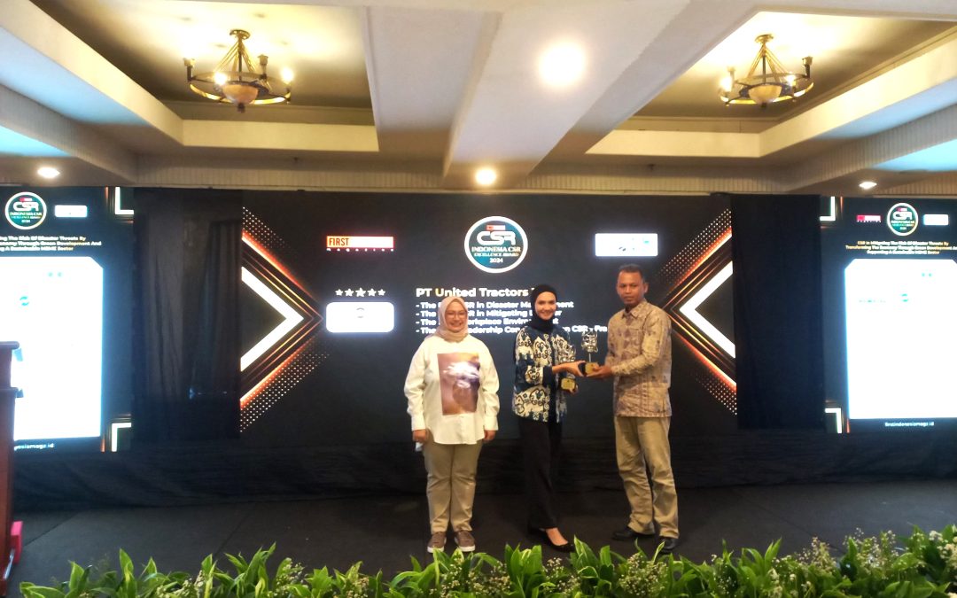 Konsisten Menjalankan Program Mitigasi Bencana, United Tractors Raih Empat Penghargaan CSR Excellence Award 2024