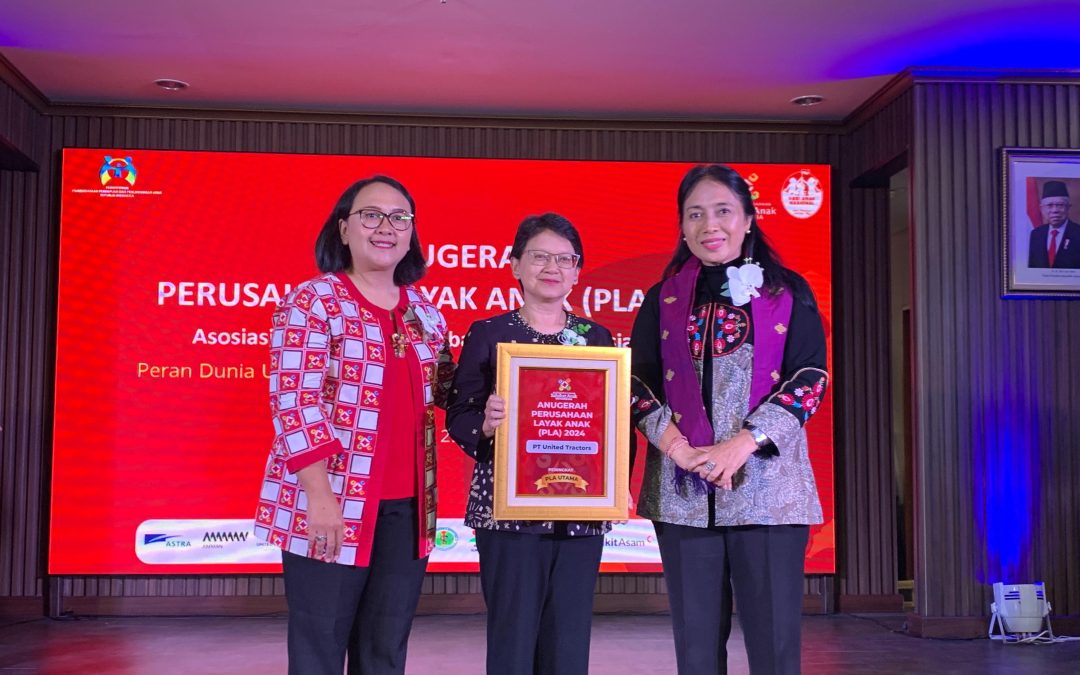 Wujudkan Lingkungan Kerja Ramah Anak,  United Tractors Raih Anugerah Perusahaan Layak Anak (PLA) 2024