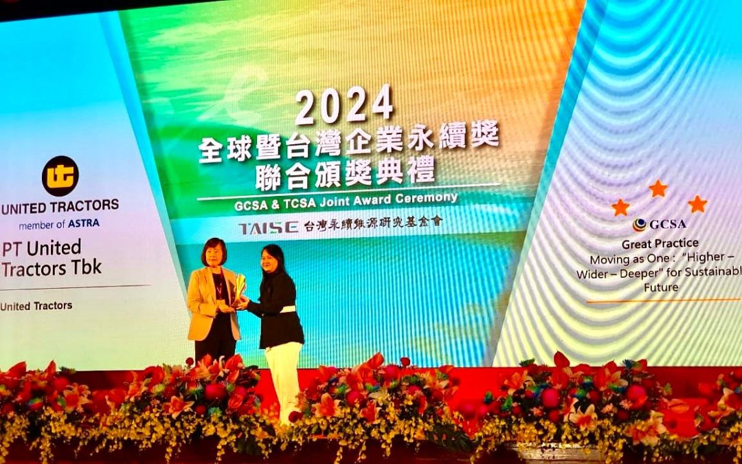 Konsisten Jalankan Praktik Keberlanjutan, United Tractors Raih Global Corporate Sustainability Award 2024 di Taiwan