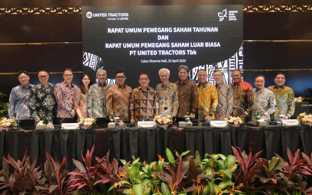 PT United Tractors Tbk Announces Cash Dividend of IDR 7.8 Trillion for Financial Year 2024 and Appoints New Members of the Board of Commissioners and Directors at the 2025 AGMS