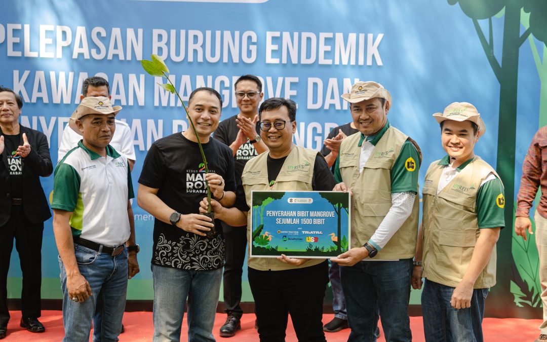 Hari Mangrove Sedunia, Grup United Tractors Lepas Burung Endemik dan  Tanam Mangrove di Kebun Raya Mangrove Surabaya
