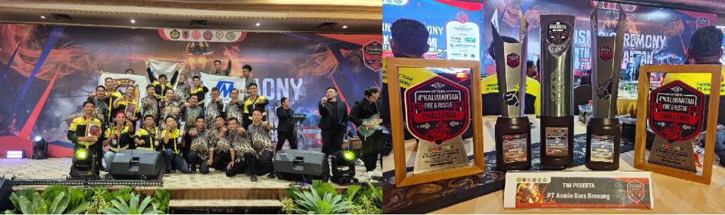 Penghargaan yang diraih Grup Turangga Resources yang di ajang Kalimantan Fire & Rescue Challenge ke-4.