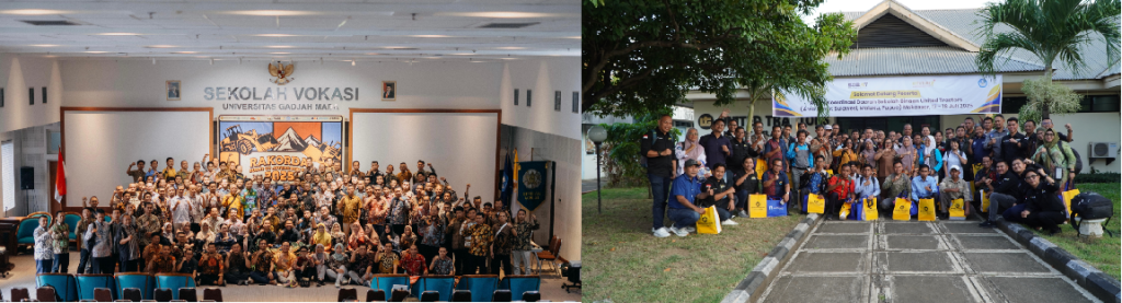 Pelaksanaan Rakorda SOBAT 2025 di Cikarang (foto kiri) dan Malang (foto kanan).