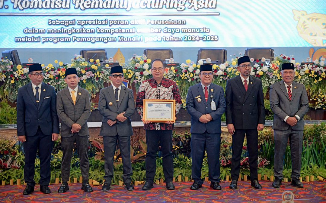 Program Pemagangan Mandiri di Komatsu Remanufacturing Asia Raih Penghargaan dari Pemkot Balikpapan