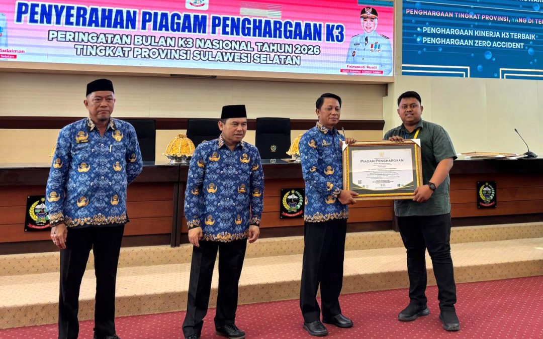 United Tractors Site Sorowako Wins Zero Accident Award and Best OSH Performance 2026 from the South Sulawesi Provincial Government