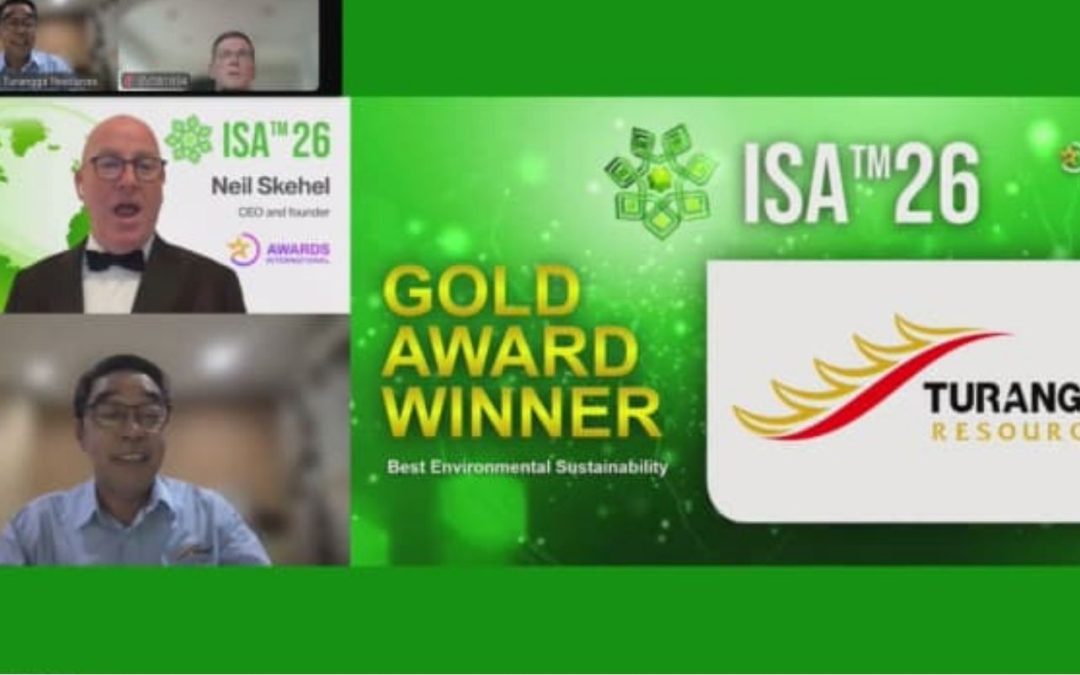 Turangga Resources Raih Gold Award Best Environmental Sustainability pada International Sustainability Awards 2026